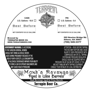 Terrapin Monk's Revenge Aged In Wine Barrels