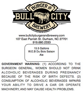 Bull City Burger And Brewery W.e.b. Du Bois August 2013