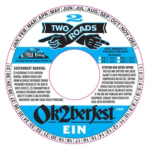 Two Roads Brewing Company Ok2berfest Ein August 2013