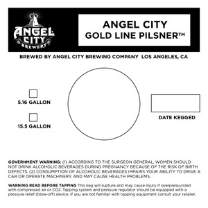 Angel City Gold Line Pilsner