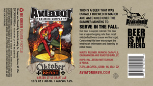 Aviator Brewing Company Oktoberbeast August 2013