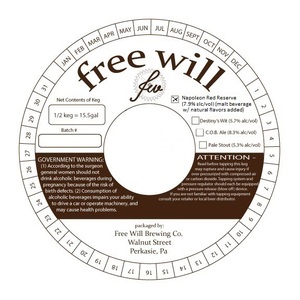 Free Will Napoleon Red Reserve August 2013
