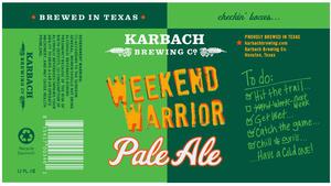 Karbach Brewing Co. Weekend Warrior August 2013