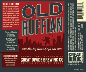 Great Divide Brewing Company Old Ruffian Barley Wine August 2013