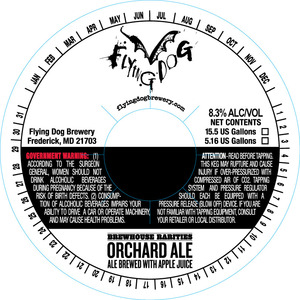 Flying Dog Orchard Ale August 2013