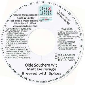 Cask & Larder Olde Southern Wit