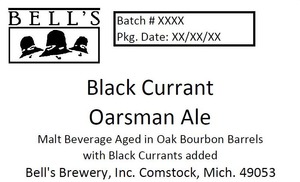 Bell's Black Currant Oarsman Ale August 2013