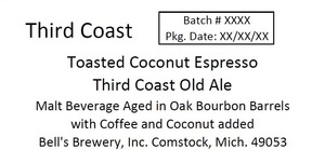 Third Coast Toasted Coconut Espresso Third Coast Old