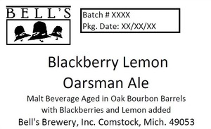 Bell's Blackberry Lemon Oarsman Ale August 2013