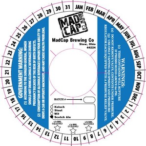 Madcap Brewing Co. August 2013