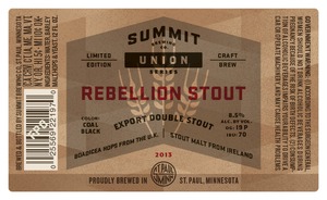 Summit Brewing Company Rebellion Stout