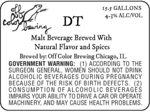 Off Color Brewing Dt