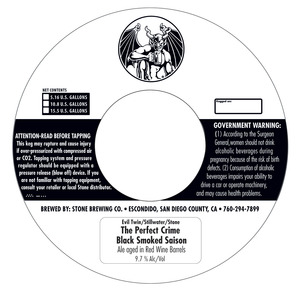 Stone Brewing Co The Perfect Crime August 2013
