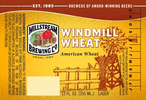 Millstream Brewing Company Windmill Wheat August 2013
