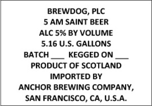 Brewdog 5 Am Saint August 2013