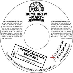 Home Brew Mart Homework Series Batch No.2