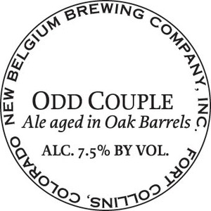 New Belgium Brewing Company Odd Couple August 2013