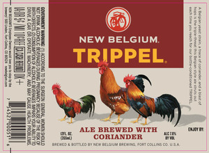 New Belgium Brewing Trippel August 2013