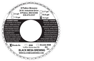 Black Mesa Brewing Blonde