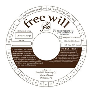 Free Will Dave's Black And Tan