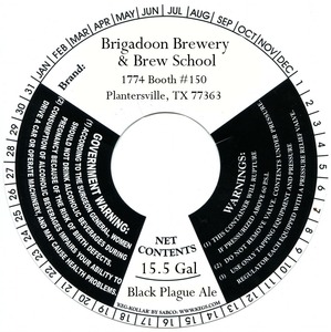 Brigadoon Brewery Black Plague Ale
