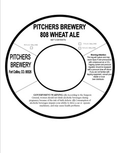 Pitchers Brewery 808 Wheat Ale 
