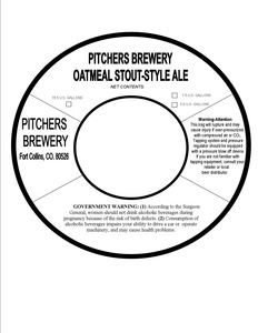 Pitchers Brewery Oatmeal Stout-style Ale 