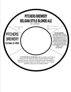 Pitchers Brewery Belgian Style Blonde 