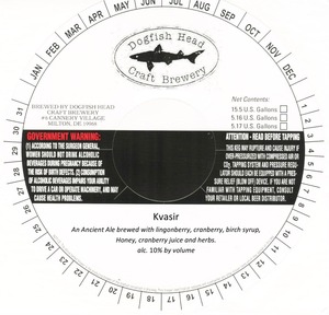 Dogfish Head Craft Brewery, Inc. Kvasir