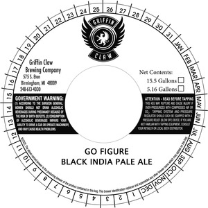 Griffin Claw Brewing Company Go Figure Black