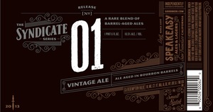 Syndicate 01 Vintage Ale August 2013