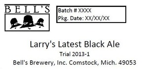 Bell's Larry's Latest Black Ale September 2013