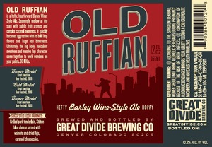 Great Divide Brewing Company Old Ruffian Barley Wine August 2013