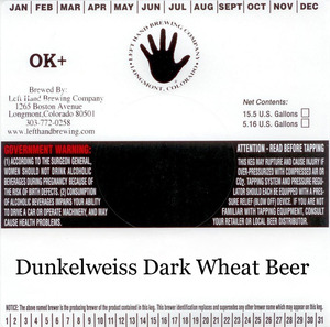 Left Hand Brewing Company Dunkelweiss