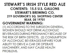 Stewarts Irish Style Red Ale 
