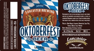 Lancaster Brewing Company Oktoberfest August 2013