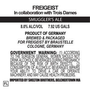 Freigeist Smuggler's Ale August 2013