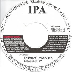 Lakefront Brewery India Pale August 2013