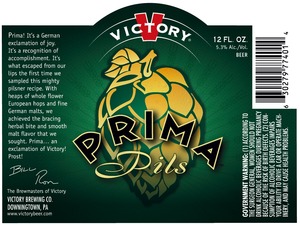 Victory Prima Pils September 2013