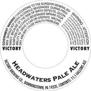 Victory Headwaters Pale Ale August 2013
