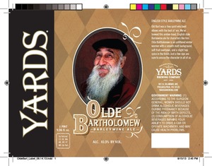 Yards Brewing Company Old Bartholomew September 2013