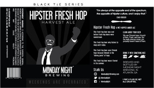 Hipster Fresh Hop Harvest Ale