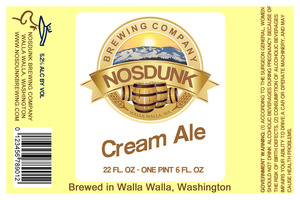 Nosdunk Brewing Company Cream Ale