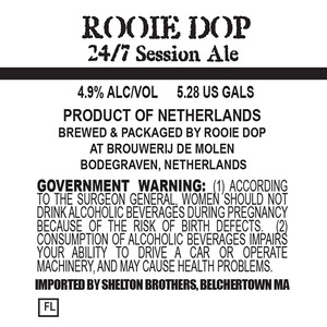 Rooie Dop 24/7 Session Ale September 2013