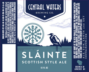 Central Waters Brewing Company Slainte Scottish Style Ale