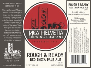 Rough & Ready Red Ipa September 2013