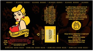 Wild Wolf Brewing Company Blonde Hunny September 2013