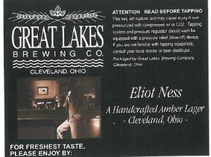 The Great Lakes Brewing Co. Eliot Ness