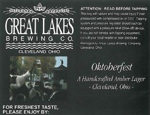 The Great Lakes Brewing Co. Oktoberfest September 2013