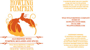 Wild Wolf Brewing Company Howling Pumpkin September 2013